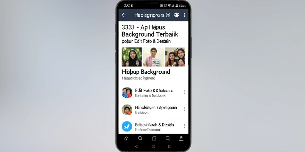 Tampilan antarmuka aplikasi 333I untuk hapus background.