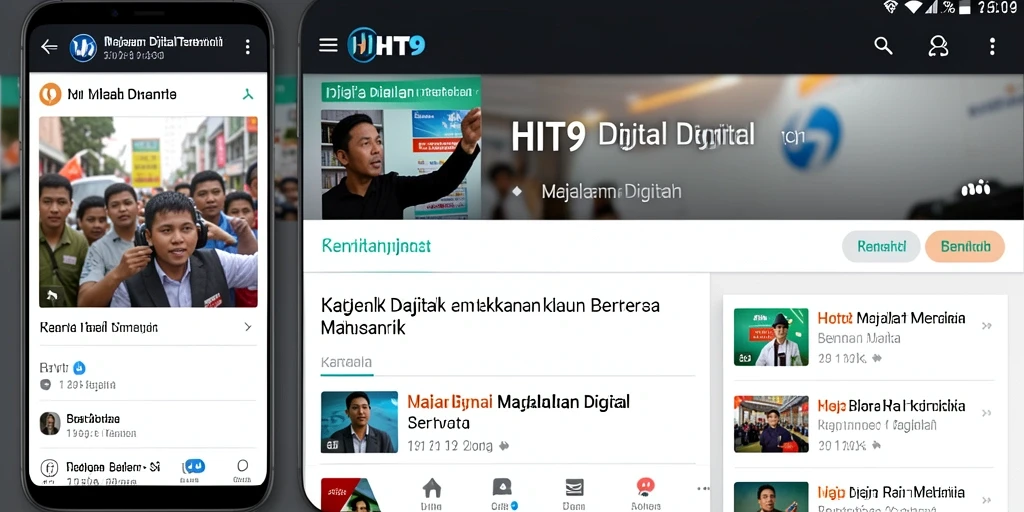 Tampilan antarmuka aplikasi HIT9 yang modern dan ramah pengguna.