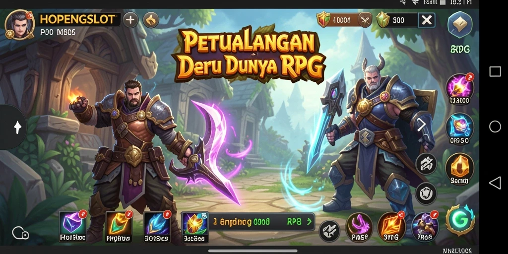 Tampilan antarmuka permainan HOPENGSLOT yang menarik dan interaktif.