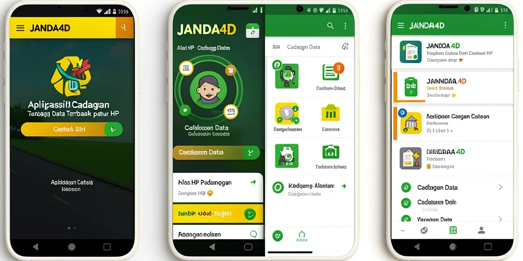 Antarmuka JANDA4D yang sederhana dan efisien untuk cadangan data.