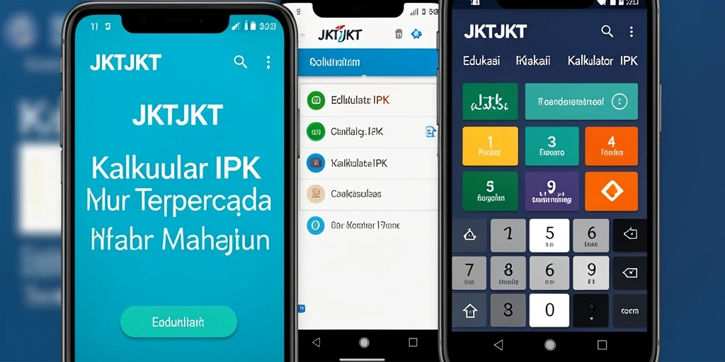 Tampilan antarmuka JKTJKT menampilkan fungsi Kalkulator IPK yang mudah digunakan.