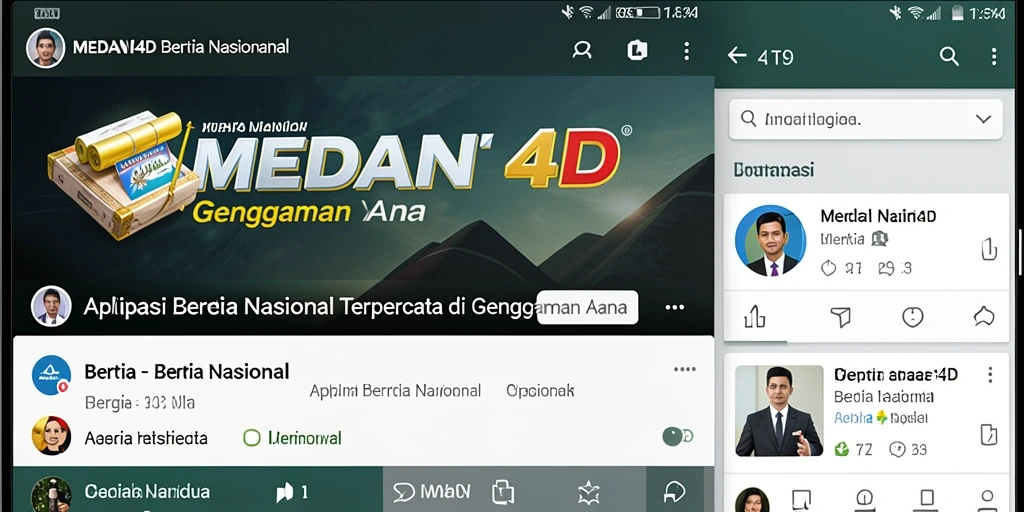 Tampilan antarmuka aplikasi MEDAN4D yang informatif dan mudah digunakan.