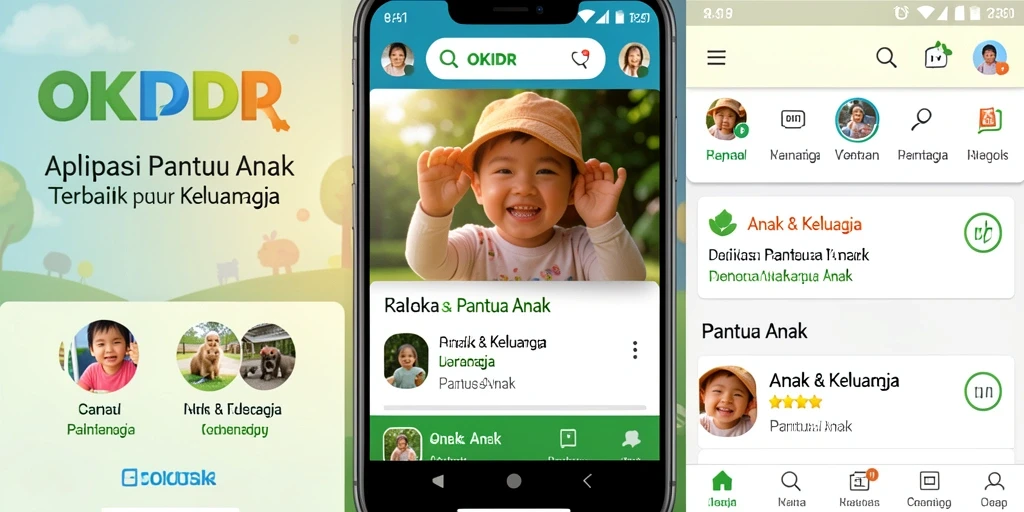 Antarmuka OKIDR yang intuitif untuk memantau aktivitas anak.