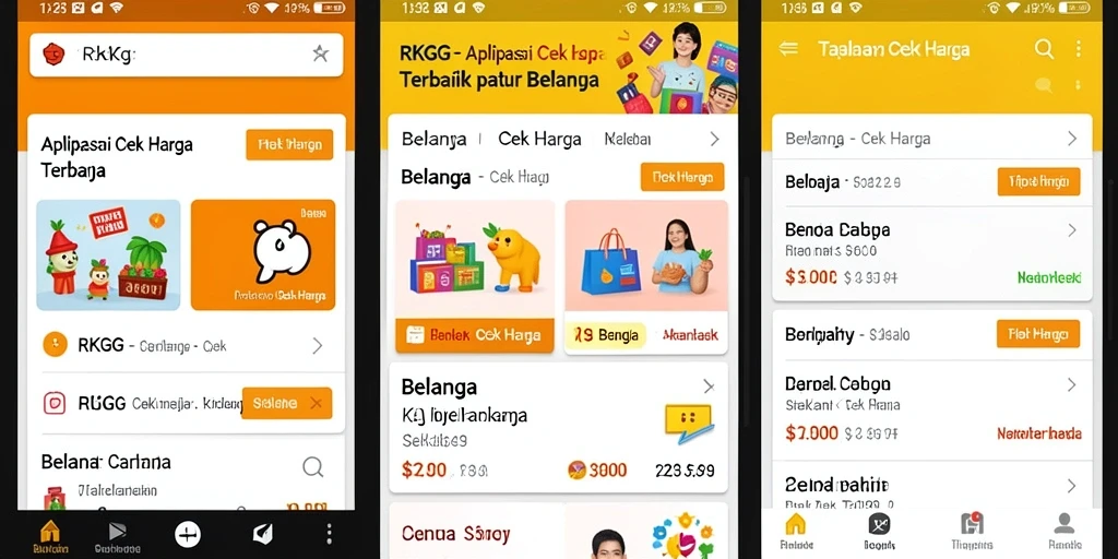 Screenshot utama RKGG menampilkan antarmuka cek harga yang sederhana dan efisien.