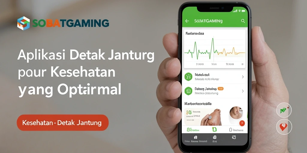 Antarmuka SOBATGAMING dengan fitur detak jantung yang jelas dan informatif.